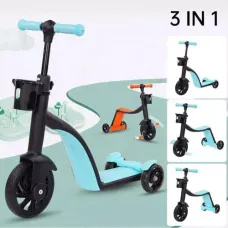 Дитячий самокат біговів велосипед Scooter 3 в 1 / Триколісний велосипед
