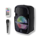 Портативна акустична Bluetooth колонка з RGB підсвічуванням, мікрофоном і пультом