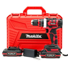 Акумуляторний ударний дриль-шуруповерт Makita DHP486 RED (36V, 6Ah) з металевим патроном 10мм Макіта