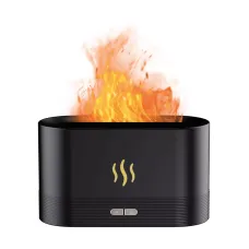 Солевая лампа з ультразвуковым увлажнителем воздухом и ночником Docsal Flame 3 в 1