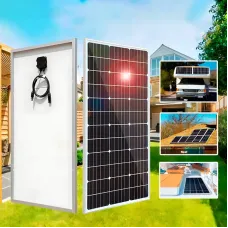 Монокристалічна сонячна панель SoLarPanel 100W з високою продуктивністю та довговічністю — ефективне та надійне рішення для отримання екологічної енергії для дому, дачі, кемпінгу та автомобілів.