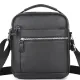 Сумка-барсетка чоловіча шкіряна через плече Tiding Bag TM-79057 чорна