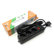 Фільтр мережевий 3 розетки 3,0м GREELITE 30шт 8860