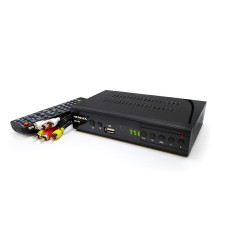 Цифровий ефірний приймач з екраном DVB-T2 MONDAX IPTV/YouTube/WiFi/MP4 метал 40шт T2-MX-100