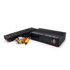 Цифровий ефірний приймач з екраном DVB-T2 MONDAX IPTV/YouTube/WiFi/MP4 пластик 40шт T2-MX-101