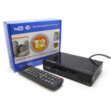 Цифровий ефірний приймач з екраном DVB-T2 метал 40шт T2-006