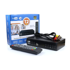 Цифровий ефірний приймач із екраном DVB-T2 метал. IPTV/YouTube/WiFi/MP4/1080 Megogo MG-2022 40шт 9439