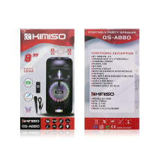 Колонка музична портативна Bluetooth Kimiso QS-A880 4шт 8826