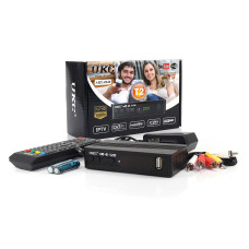 Цифровий ефірний приймач з екраном DVB-T2 UKC IPTV/YouTube/WiFi/MP4/4K/1080 T2-0967 40шт 8064