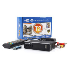 Цифровий ефірний приймач з екраном DVB-T2 пластик IPTV/YouTube/WiFi/MP4 MEGOGO Small 40шт 8065