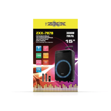 Акустична переносна колонка ZXX-7878 90Вт 15" 72х42х35см USB/SD/FM/BT/TWS/2MIC/ДК 1шт 8161