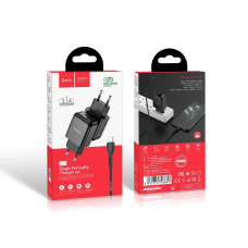 Зарядний пристрій 220В 2,1А 10,5Вт 5В USBx1 з кабелем USB - Type-C Hoco N2 Vigour 130шт 8137