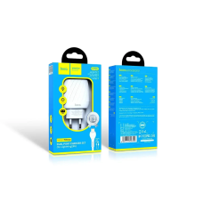 Зарядний пристрій 220В 2,4А 10,5Вт 5В USBx2 з кабелем USB - Lightning Hoco C78A Max Energy 120шт 8126