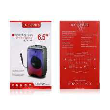 Колонка музична портативна Bluetooth RX-6168 12шт 8165