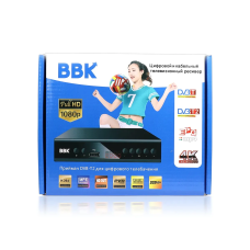 Цифровий ефірний приймач з екраном DVB-T2 IPTV/YouTube/WiFi/MP4/4K/1080 BBK 60шт 7914