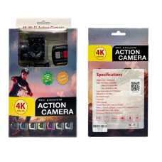 Відеокамера Action Sport Camera з дисплеєм 4К/WIFI/microUSB/ПУ/60fps S2R 20шт 7483