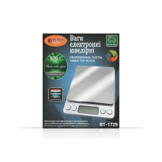 Ваги електронні ювелірні 500г точність 0,01г BITEK BT-1729 50шт 6605