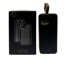 Зовнішній акумулятор (power bank) 40000мАг 22,5Вт KP KPG-401 28шт 6570