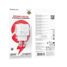 Зарядний пристрій 220В 3,0А 30Вт 20В USBx1 Type-Cx1 QC3.0 Borofone Potential BAS45A 304шт 6356