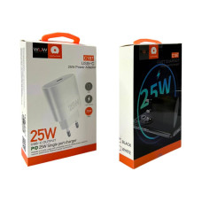 Зарядний пристрій 220В 3А 25Вт 12В Type-Cx1 Fast charger WUW-C187 192шт 6334