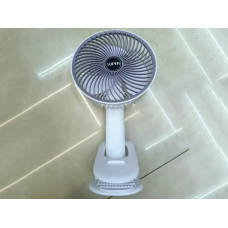 Вентилятор портативний 3шв вбудований акумулятор 4.5Вт прищіпка Type C FAN-010 40шт 6369