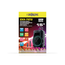 Акустична переносна колонка ZXX-7272 600Вт 15" 66х45х31см TWS/USB/SD/FM/BT/MIC/ДК 1шт 6402