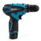 Шурупокрут Makita з двома акумуляторами 12V 2.0AH та набором інструментів в кейсі